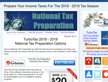 Tablet Screenshot of nationaltaxpreparation.com